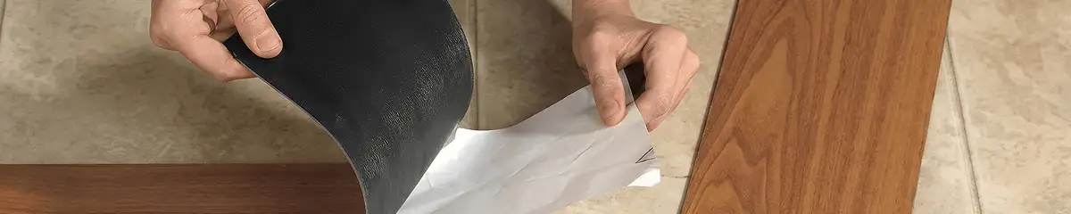 A professional installing vinyl flooring in Myrtle Beach, SC